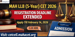 MAH LLB (5-Year) CET 2026 Application Deadline Extended Till February 14; Apply @cetcell.mahacet.org